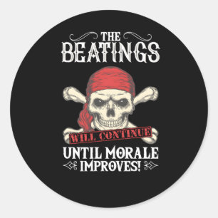 Sticker Rond Les Passages Se Poursuivront Jusqu'À Ce Que Le Mor