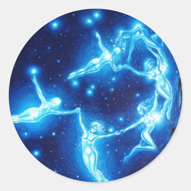 Sticker Rond Les Pléiades (Devant)