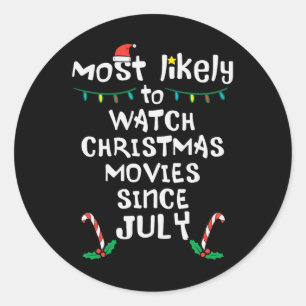 Sticker Rond Les plus susceptibles de regarder les films de Noë