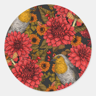 Sticker Rond Les Robins de l'auccle garden