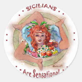 Sticker Rond Les siciliens sont sensationnels