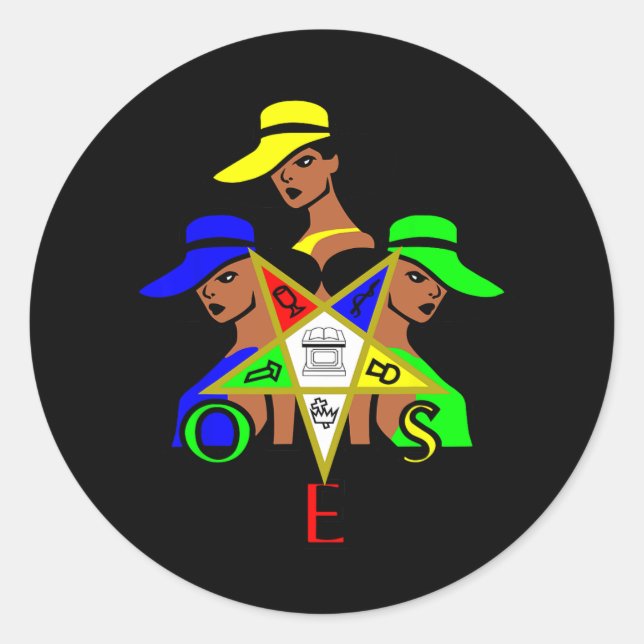 Sticker Rond Les Soeurs Oes Star Commandent L'Etoile Orientale  (Devant)