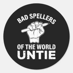 Sticker Rond Les Spellers Du Monde Untie Dyslexia Sensibilisati