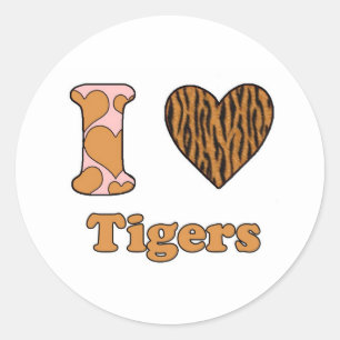 Sticker Rond Les Tigres de l'amour