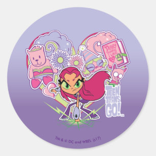 Sticker Rond Les titans de l'adolescence vont ! graphique de