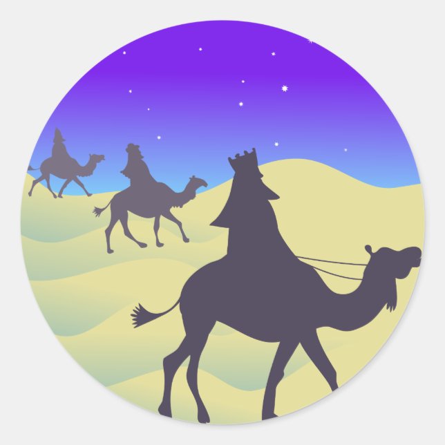 Sticker Rond Les trois Wisemen (Devant)