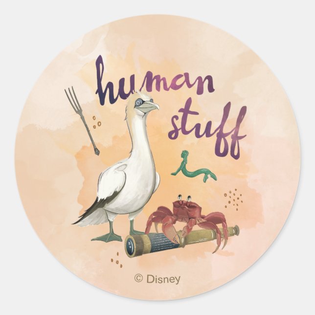 Sticker Rond Les trucs humains de Scuttle (Devant)