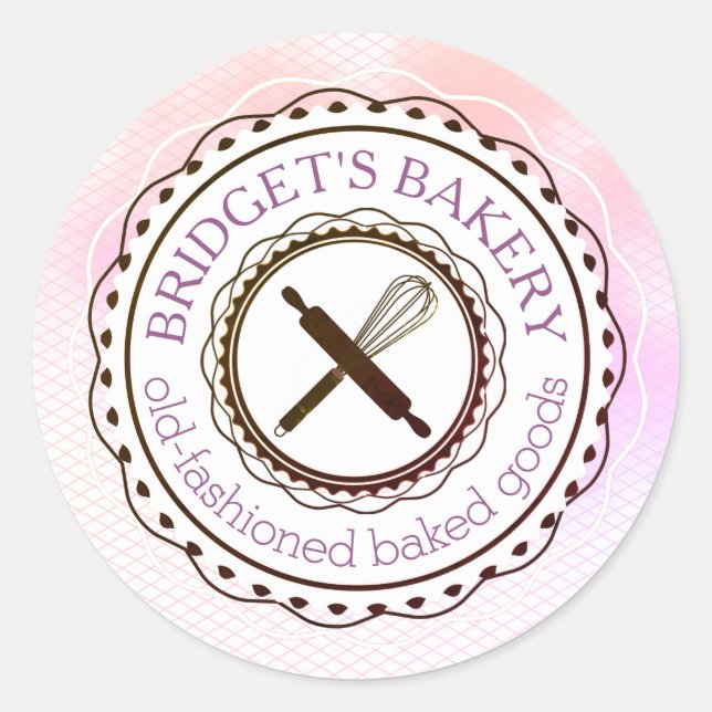 Sticker Rond Les ustensiles de cuisson fouettent de la cuisine  (Devant)