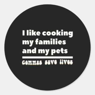 Sticker Rond Les-virgules-sauvent-des-vies