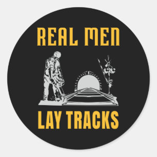 Sticker Rond Les vrais hommes