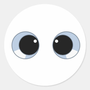 Sticker Rond les yeux fous