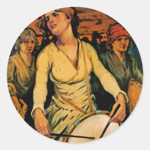 Sticker Rond L'Esprit de puissance féminine
