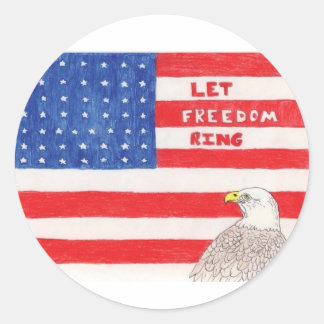 Sticker Rond LetFreedomRing