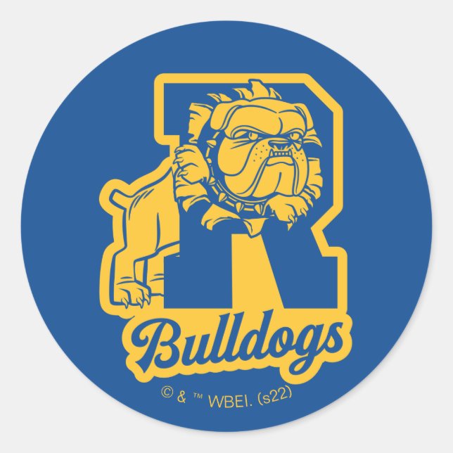 Sticker Rond Letterman Riverdale Bulldogs (Devant)