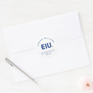 Sticker Rond LETTRE bloc EIU