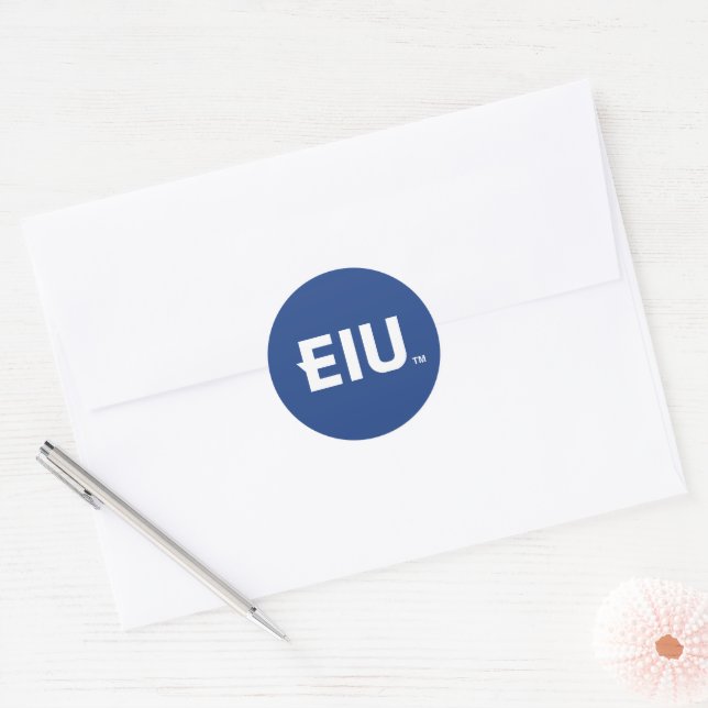 Sticker Rond LETTRE bloc EIU (Enveloppe)