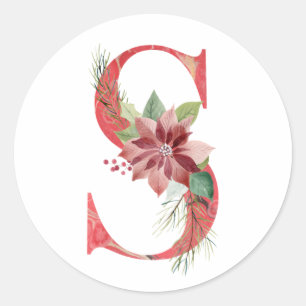 Sticker Rond Lettre de noël S