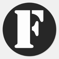 Lettre F Alphabet au crayon par Janz Black