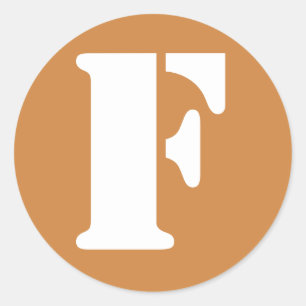 Sticker Rond Lettre F Pérou Alphabet au crayon d'or par Janz