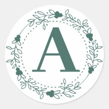 Lettre initiale Monogramme personnalisé