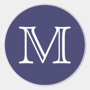 Sticker Rond Lettre monogramme
