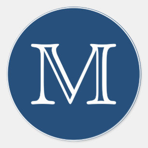 Sticker Rond Lettre monogramme