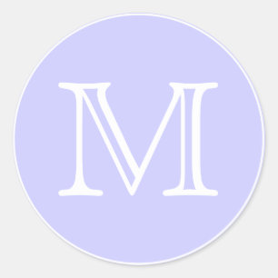 Sticker Rond Lettre monogramme