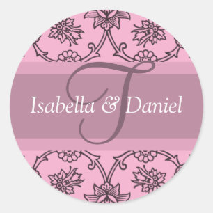 STICKER ROND LETTRE T ÉCHELONS D'ENVELOPPE MONOMOBILE