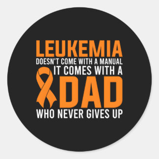 Sticker Rond Leucémie Papa Ne Donne Jamais À Papa Une Guerre De