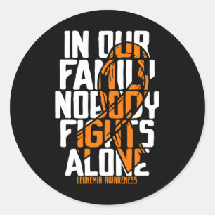 Sticker Rond Leucémie Soutien Cancer du Sang Leucémie de la fam