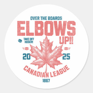 Sticker Rond Lève les coudes ! Championnat du Canada de hockey