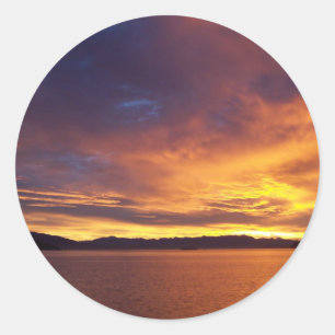 Sticker Rond Lever de soleil incroyable