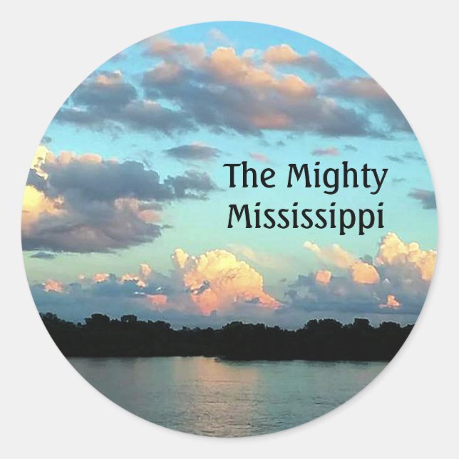 Sticker Rond Lever du Mississippi (Devant)