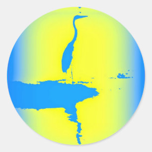 Sticker Rond levers bleu