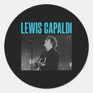 Sticker Rond Lewis Capaldi Â€"Photo en direct