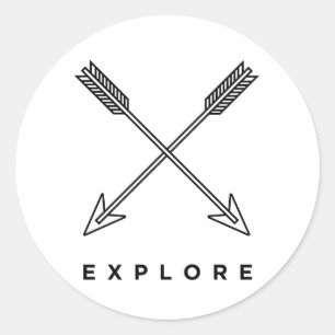 Sticker Rond L'explorez