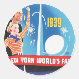 Sticker Rond L'Exposition universelle de New York 1939
