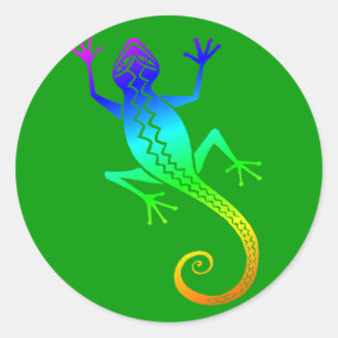 Sticker Rond Lézard /8