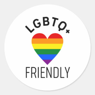 Sticker Rond lgbtq amicale orteil symbole d'amour gay lgbtq rai