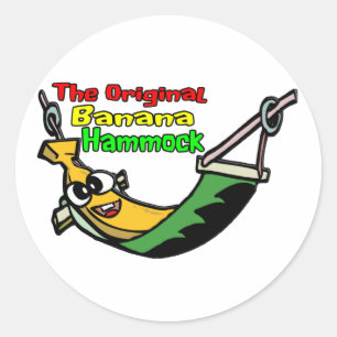 Sticker Rond L'hamac original de banane