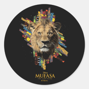 Sticker Rond L'héritage mufasa des terres de la fierté
