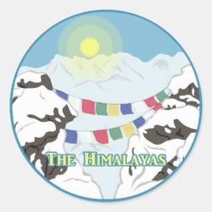 Sticker Rond L'Himalaya
