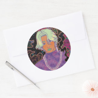Sticker Rond L'Homme Mystique