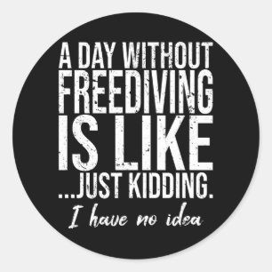 Sticker Rond Libérer un cadeau sportif amusant