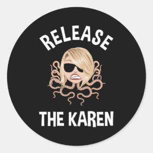 Sticker Rond Libérez Karen