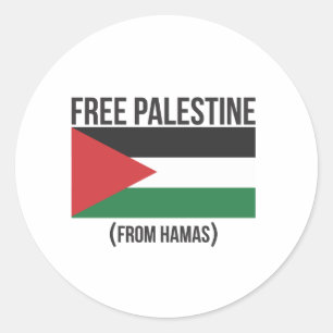 Sticker Rond Libérez la Palestine du Hamas