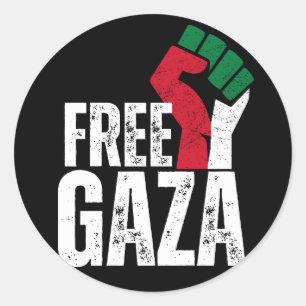 Sticker Rond Libérez la Palestine Gaza - Liberté pour les Pales