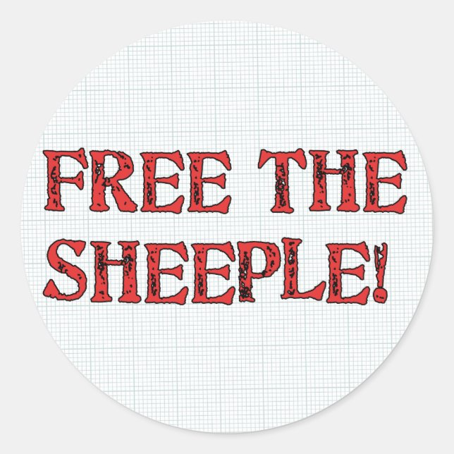 Sticker Rond Libérez Le Cheeple ! (Devant)