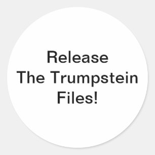 Sticker Rond Libérez les fichiers Trumpstein Jeff Hankamer Artj