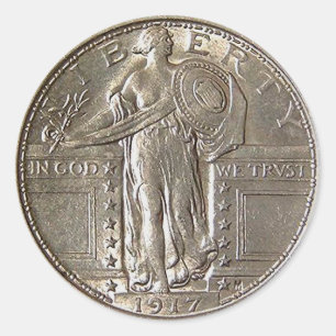 Sticker Rond Liberté 1917